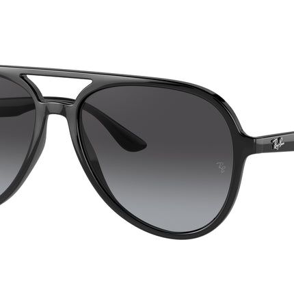 Ray-Ban RB4376 Pilot Sunglasses  601/8G-Black 57-145-16 - Color Map Black