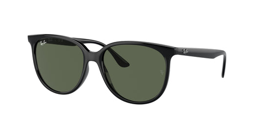 Ray-Ban RB4378 Square Sunglasses  601/71-Black 54-145-16 - Color Map Black