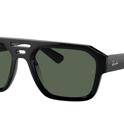Ray-Ban CORRIGAN RB4397 Irregular Sunglasses  667771-Black 54-145-20 - Color Map Black