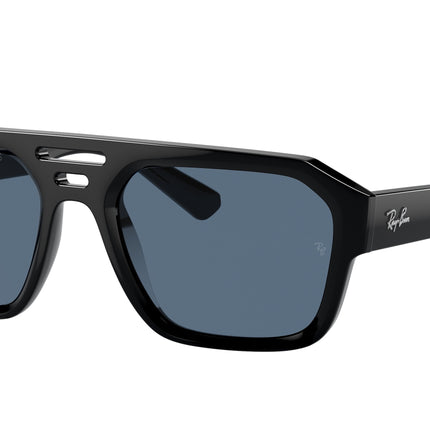 Ray-Ban CORRIGAN RB4397 Irregular Sunglasses  667780-Black 54-145-20 - Color Map Black