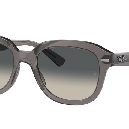 Ray-Ban ERIK RB4398F Square Sunglasses  667571-Opal Dark Grey 53-145-20 - Color Map Grey
