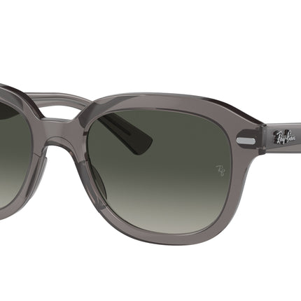 Ray-Ban ERIK RB4398 Square Sunglasses  667571-Opal Dark Grey 53-145-20 - Color Map Grey