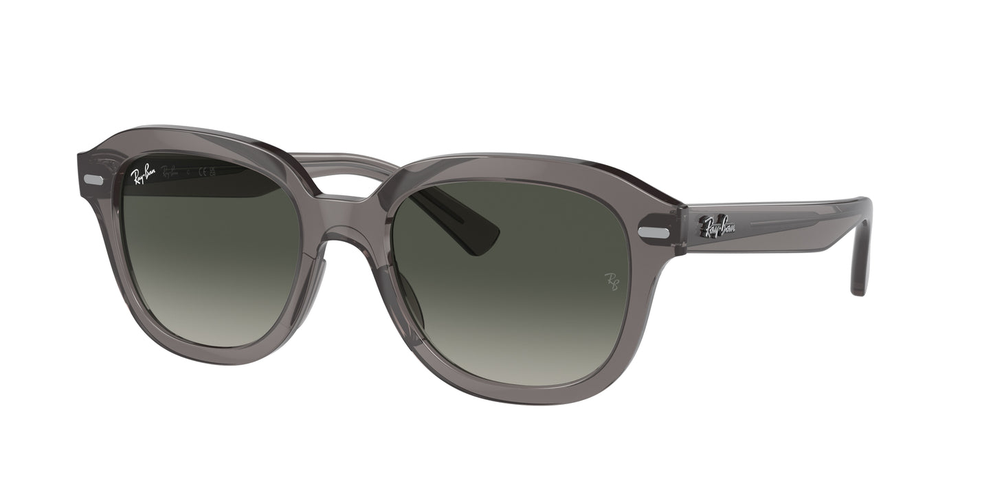 Ray-Ban ERIK RB4398 Square Sunglasses  667571-Opal Dark Grey 53-145-20 - Color Map Grey