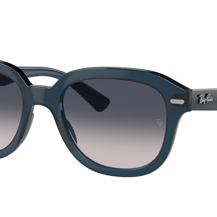 Ray-Ban ERIK RB4398 Square Sunglasses  667678-Opal Dark Blue 53-145-20 - Color Map Blue