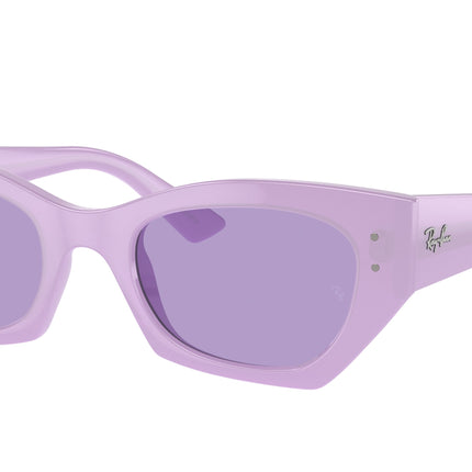 Ray-Ban ZENA RB4430F Irregular Sunglasses  67581A-Lilac 52-145-22 - Color Map Violet