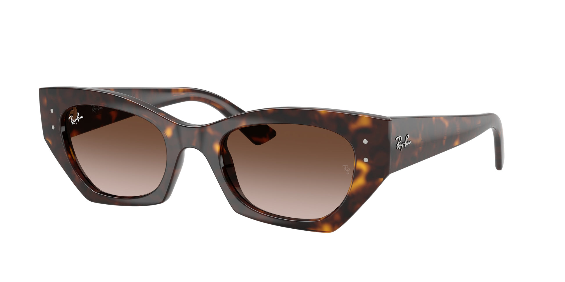 Ray-Ban ZENA RB4430 Irregular Sunglasses  135913-Havana 52-145-22 - Color Map Tortoise
