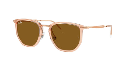 Ray-Ban RB4451 Irregular Sunglasses  680133-Transparent Beige 53-145-20 - Color Map Brown