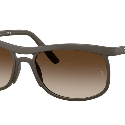 Ray-Ban RB4452 Square Sunglasses  612413-Sand Brown 60-145-20 - Color Map Brown