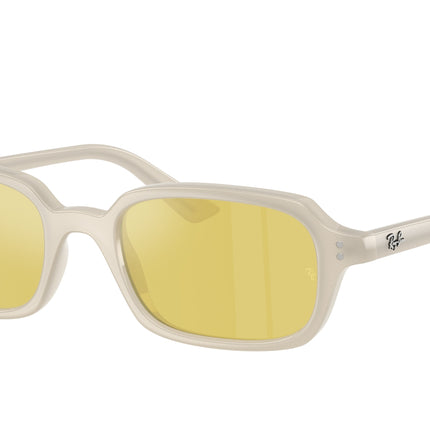 Ray-Ban ZURI RB4455 Pillow Sunglasses  68086D-Cloudy Warm White 52-145-19 - Color Map White