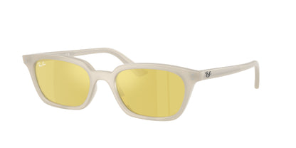 Ray-Ban ZAYA RB4456F Pillow Sunglasses  68086D-Cloudy Warm White 52-145-19 - Color Map White