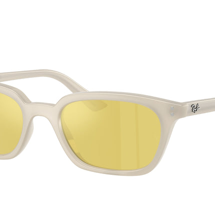 Ray-Ban ZAYA RB4456 Pillow Sunglasses  68086D-Cloudy Warm White 53-145-19 - Color Map White