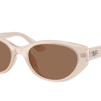 Ray-Ban RB4457D Pillow Sunglasses  678673-Opal Beige 55-145-19 - Color Map Brown