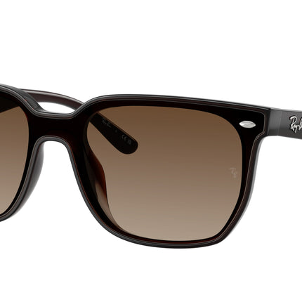 Ray-Ban RB4466D Square Sunglasses  714/13-Transparent Dark Brown 47-145-147 - Color Map Brown
