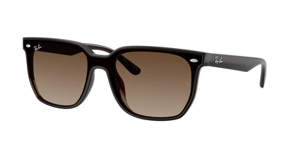 Ray-Ban RB4466D Square Sunglasses  714/13-Transparent Dark Brown 47-145-147 - Color Map Brown