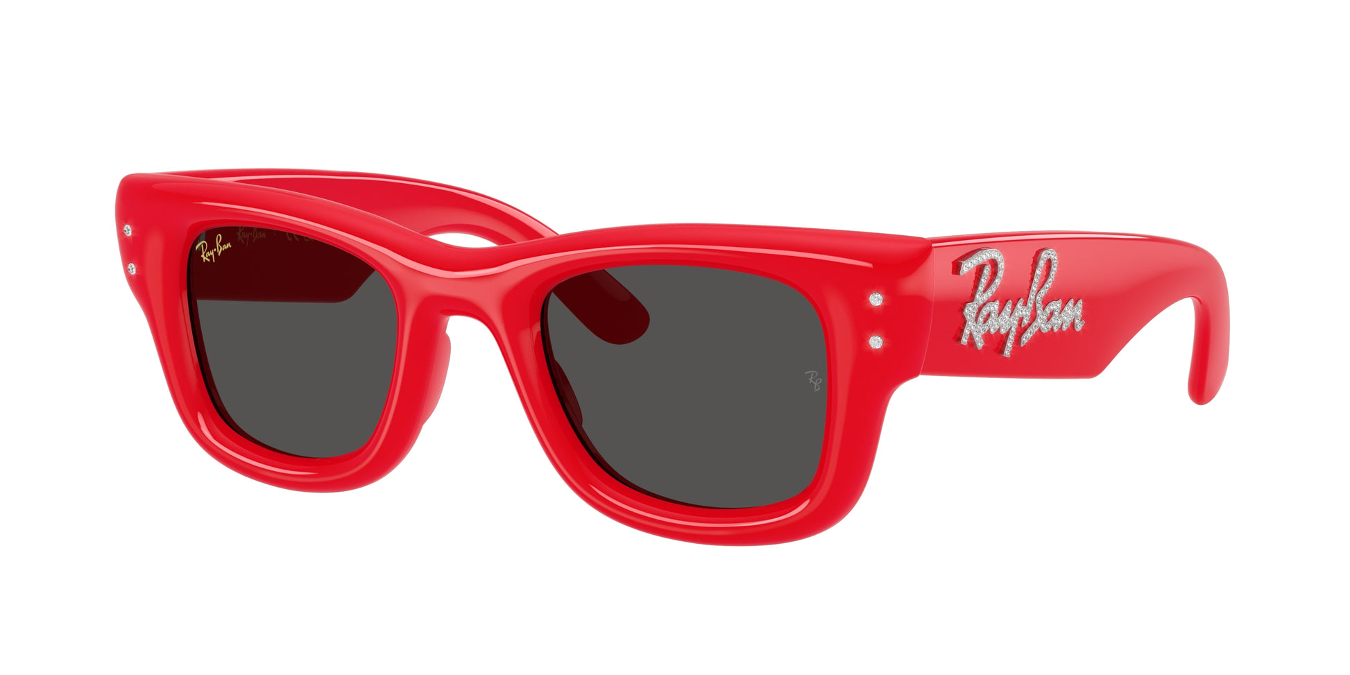 Ray-Ban WAYFARER PUFFER RB4940B Square Sunglasses  686187- 47-145-23 - Color Map Red