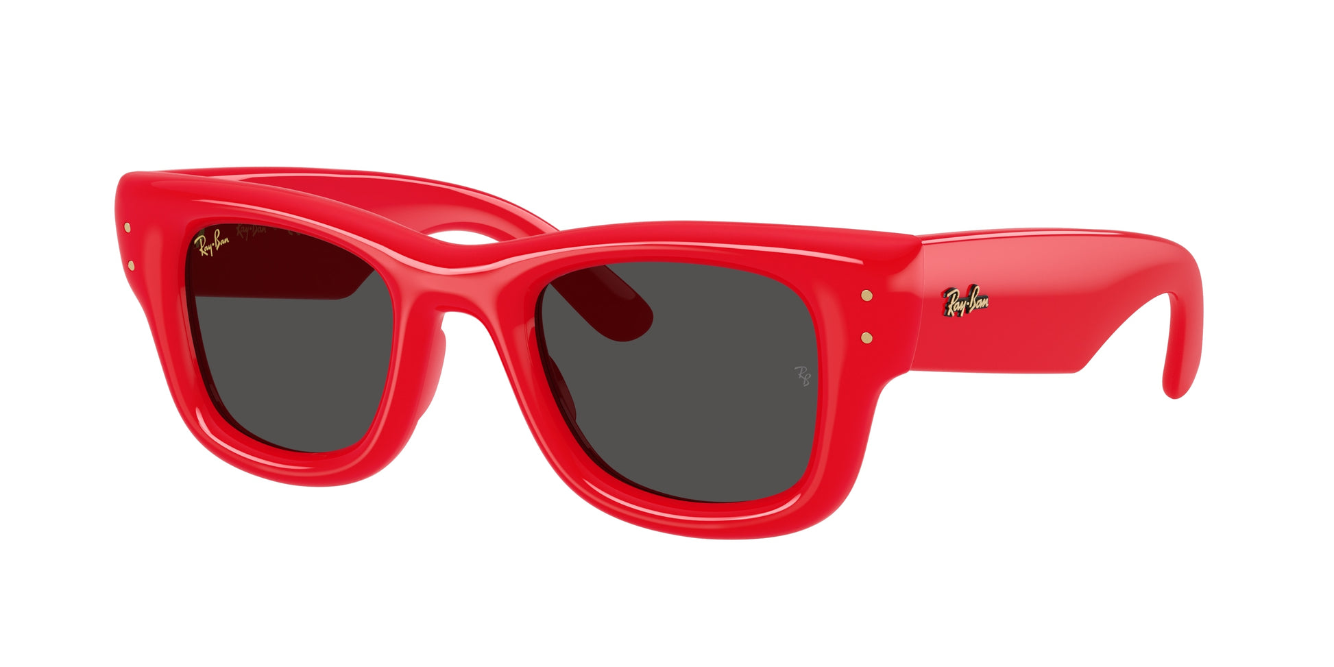 Ray-Ban WAYFARER PUFFER RB4940 Square Sunglasses  683187-Red 47-145-23 - Color Map Red