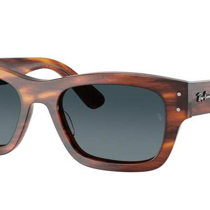 Ray-Ban JOSEPH RB7683S Rectangle Sunglasses  954/S3-Striped Havana 55-145-20 - Color Map Brown