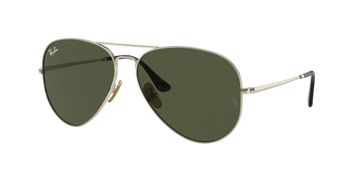 Ray-Ban AVIATOR TITANIUM RB8089 Pilot Sunglasses  926531-Arista Gold 62-140-14 - Color Map Gold