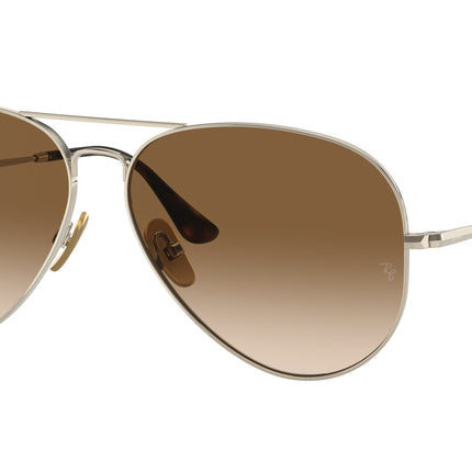 Ray-Ban AVIATOR TITANIUM RB8089 Pilot Sunglasses  926551-Arista Gold 62-140-14 - Color Map Gold