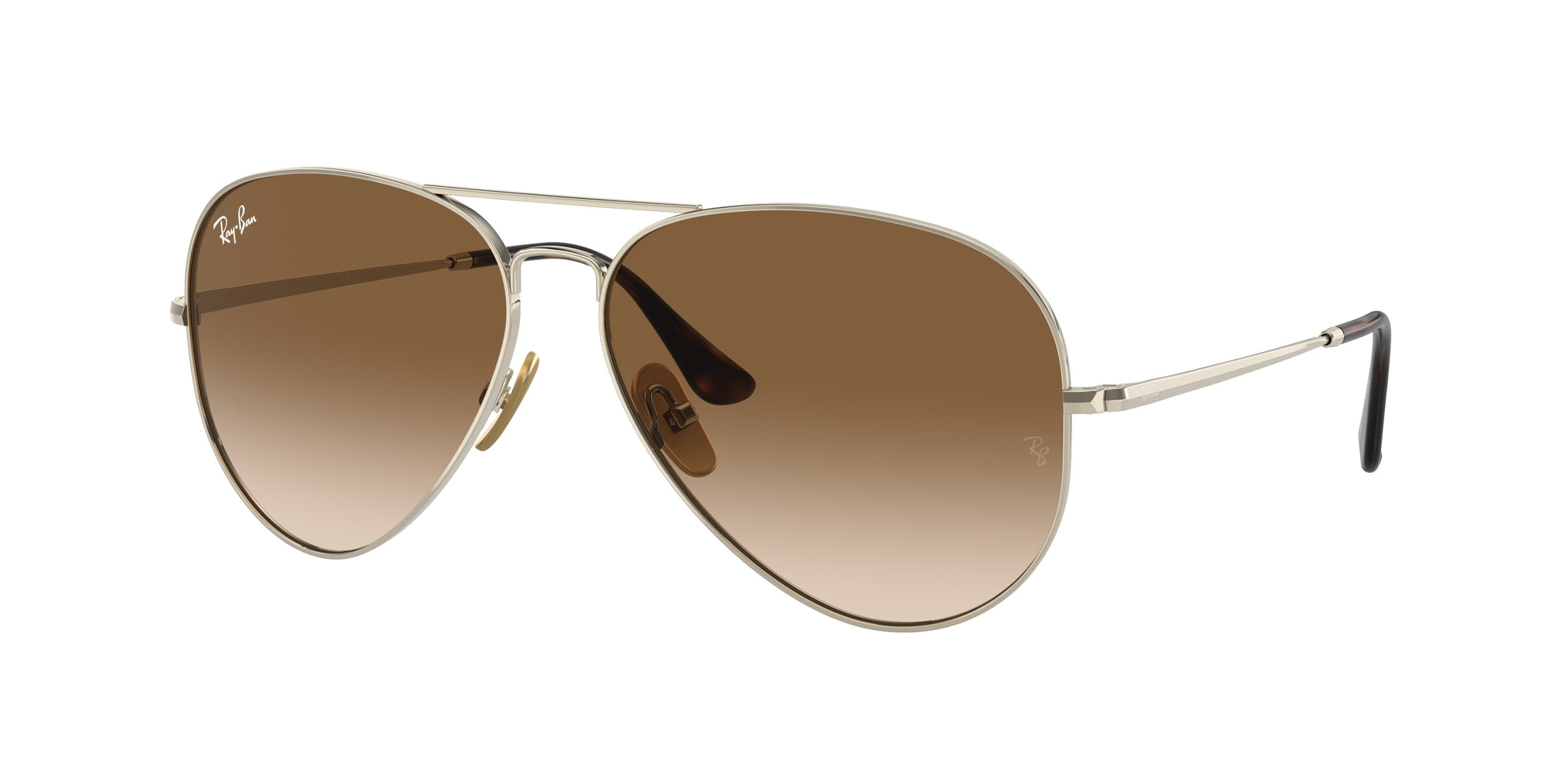 Ray-Ban AVIATOR TITANIUM RB8089 Pilot Sunglasses  926551-Arista Gold 62-140-14 - Color Map Gold