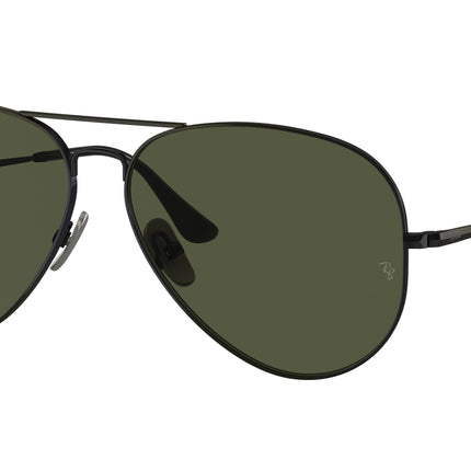 Ray-Ban AVIATOR TITANIUM RB8089 Pilot Sunglasses  926731-Black 62-140-14 - Color Map Black