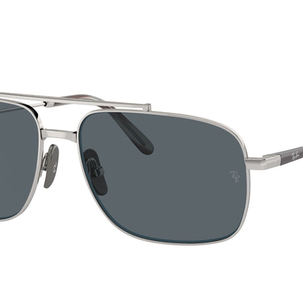 Ray-Ban MICHAEL TITANIUM RB8096 Pillow Sunglasses  9209R5-Silver 59-145-15 - Color Map Silver