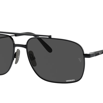 Ray-Ban MICHAEL TITANIUM RB8096 Pillow Sunglasses  9267K8-Black 59-145-15 - Color Map Black