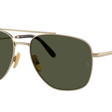 Ray-Ban WILLIAM TITANIUM RB8097 Square Sunglasses  926531-Arista Gold 59-145-17 - Color Map Gold