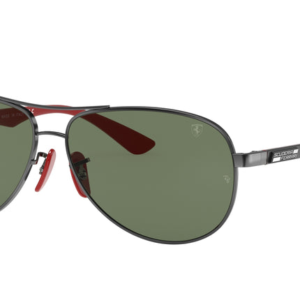 Ray-Ban SCUDERIA FERRARI COLLECTION RB8313M Pilot Sunglasses  F00171-Gunmetal 61-140-13 - Color Map Grey