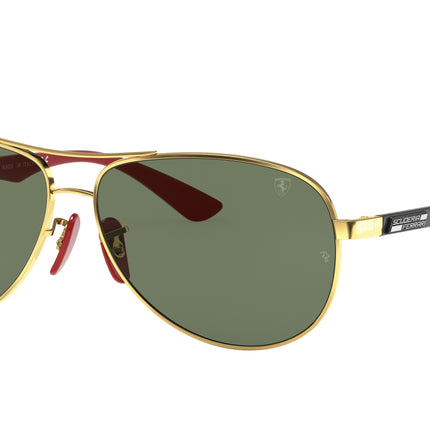 Ray-Ban SCUDERIA FERRARI COLLECTION RB8313M Pilot Sunglasses  F00871-Arista Gold 61-140-13 - Color Map Gold