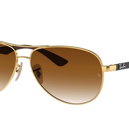Ray-Ban CARBON FIBRE RB8313 Pilot Sunglasses  001/51-Arista Gold 61-140-13 - Color Map Gold