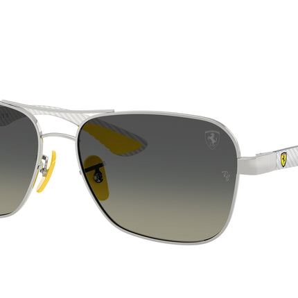 Ray-Ban RB8336M Square Sunglasses  F08311-Silver 58-140-15 - Color Map Silver