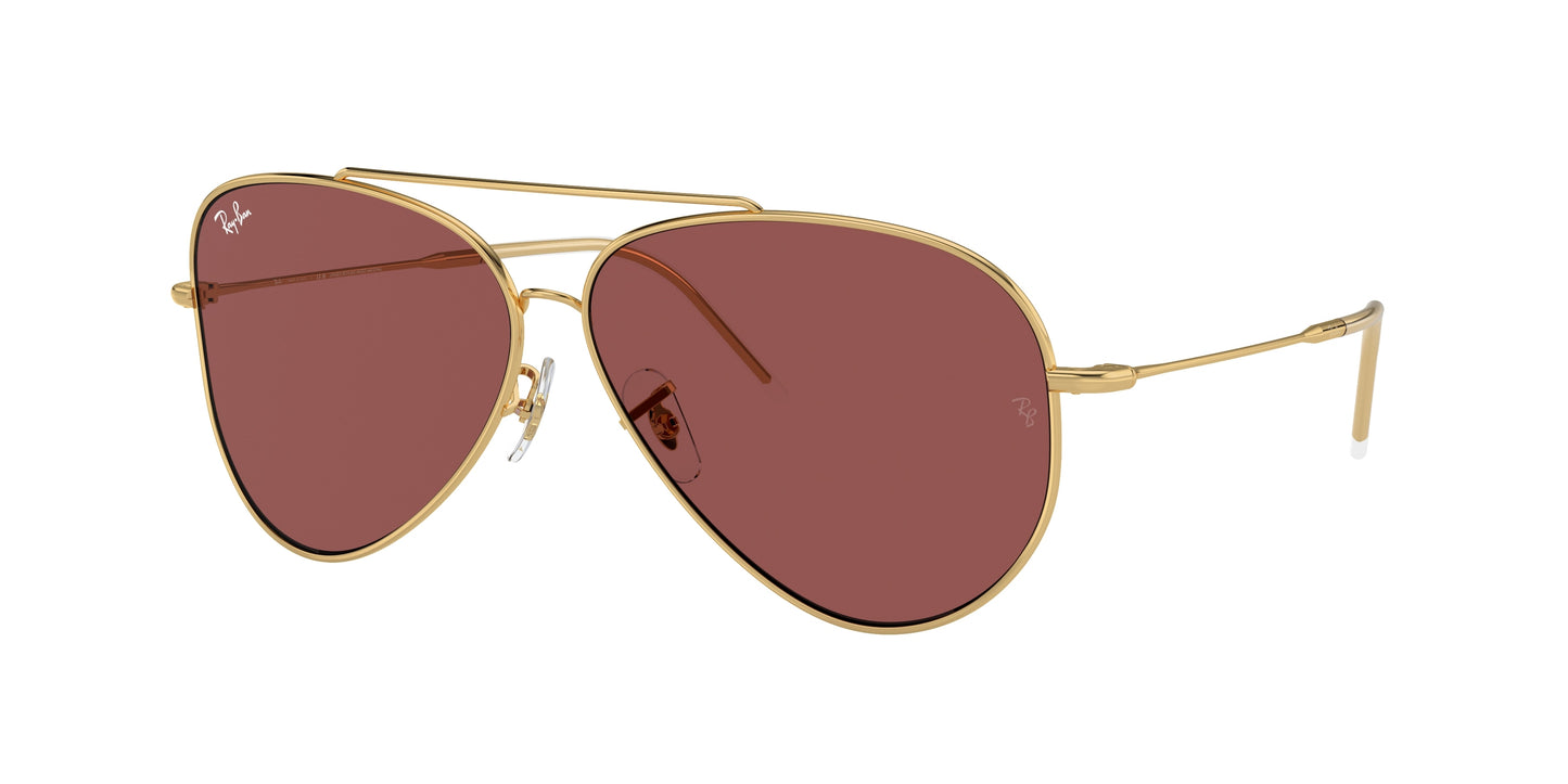 Ray-Ban AVIATOR REVERSE RBR0101S Pilot Sunglasses  001/69-Arista Gold 62-145-11 - Color Map Gold