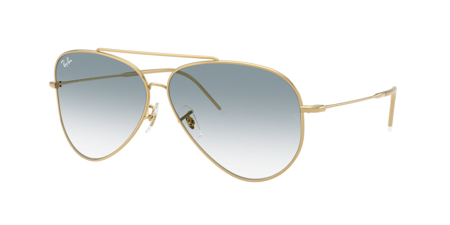 Ray-Ban AVIATOR REVERSE RBR0101S Pilot Sunglasses  001/79-Arista Gold 62-145-11 - Color Map Gold