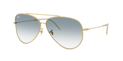 Ray-Ban AVIATOR REVERSE RBR0101S Pilot Sunglasses  001/79-Arista Gold 62-145-11 - Color Map Gold