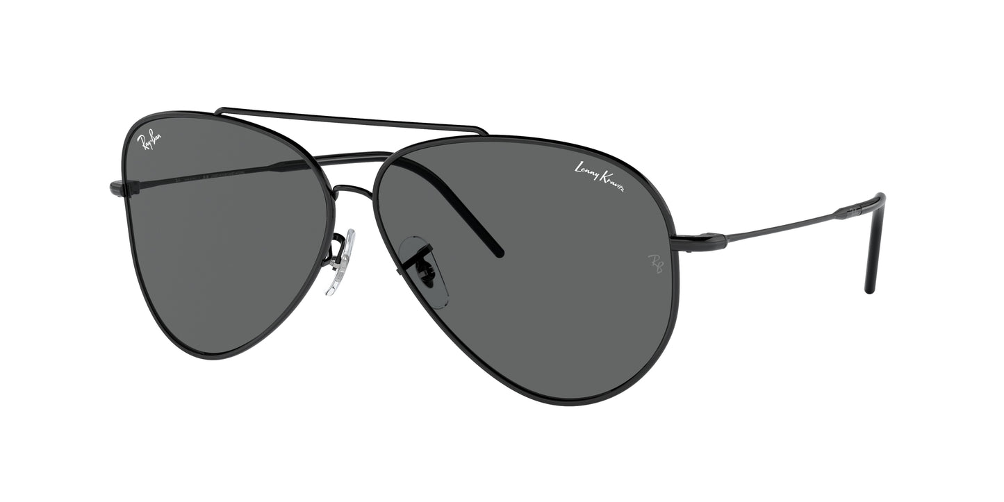 Ray-Ban AVIATOR REVERSE RBR0101S Pilot Sunglasses  002/GR-Black 62-145-11 - Color Map Black
