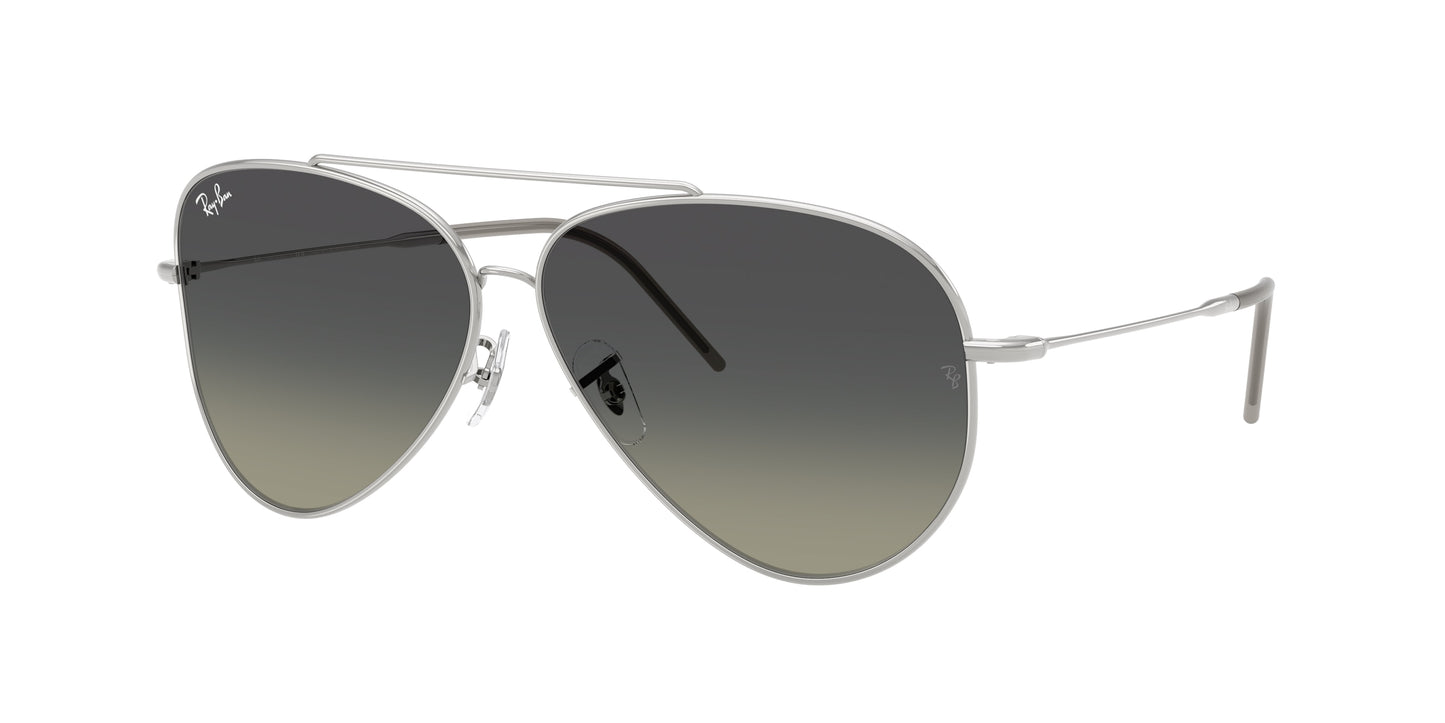 Ray-Ban AVIATOR REVERSE RBR0101S Pilot Sunglasses  003/11-Silver 62-145-11 - Color Map Silver