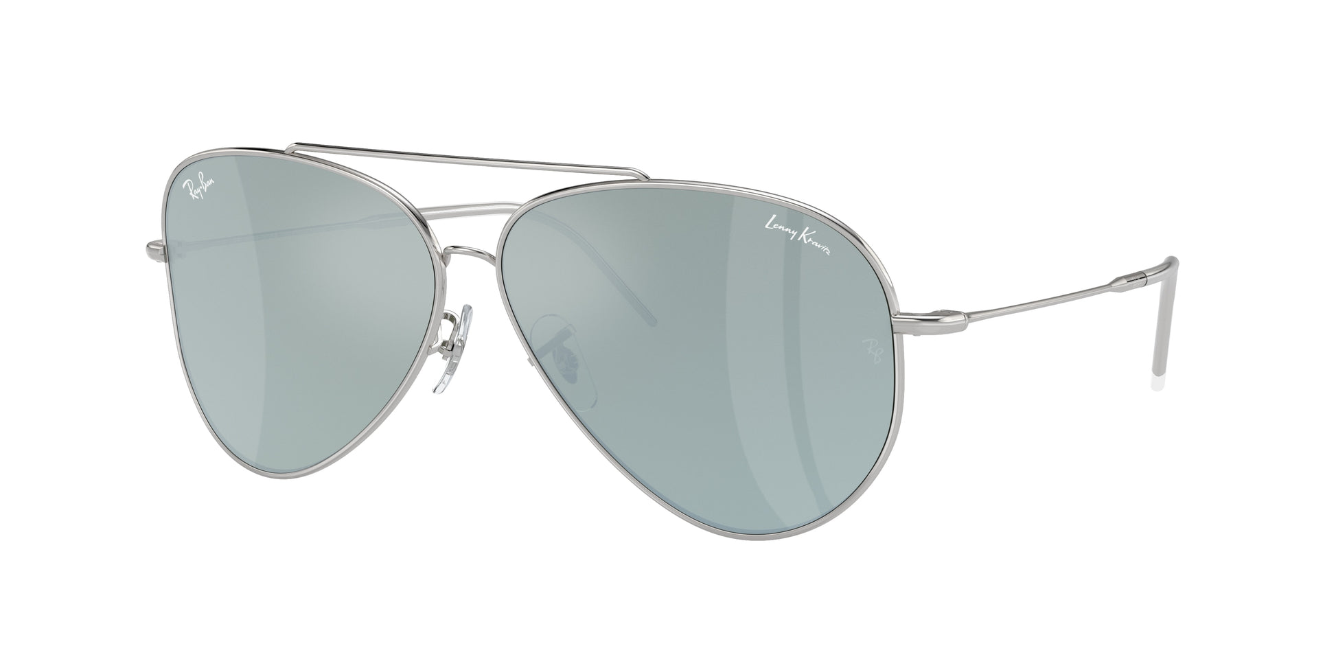 Ray-Ban AVIATOR REVERSE RBR0101S Pilot Sunglasses  003/30-Silver 62-145-11 - Color Map Silver
