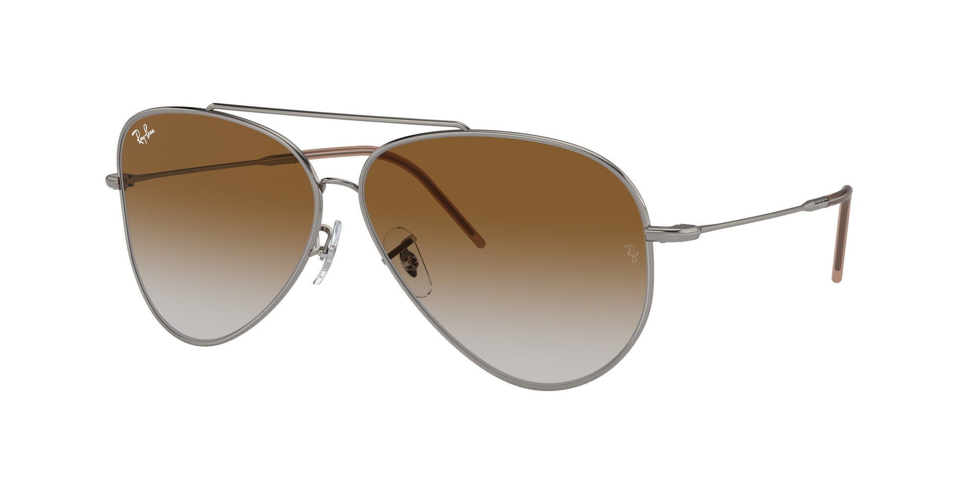 Ray-Ban AVIATOR REVERSE RBR0101S Pilot Sunglasses  004/CB-Gunmetal 62-145-11 - Color Map Grey