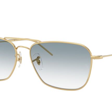 Ray-Ban CARAVAN REVERSE RBR0102S Square Sunglasses  001/79-Arista Gold 61-145-15 - Color Map Gold