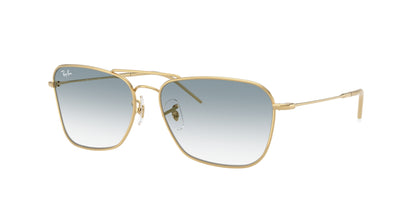 Ray-Ban CARAVAN REVERSE RBR0102S Square Sunglasses  001/79-Arista Gold 61-145-15 - Color Map Gold