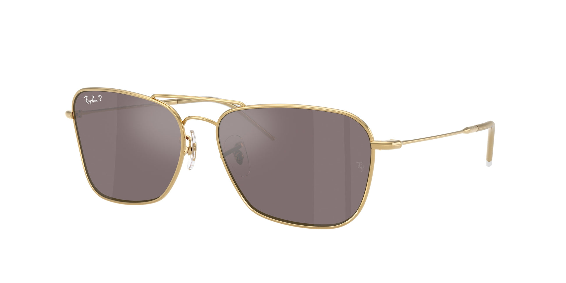 Ray-Ban CARAVAN REVERSE RBR0102S Square Sunglasses  001/LB-Arista Gold 61-145-15 - Color Map Gold
