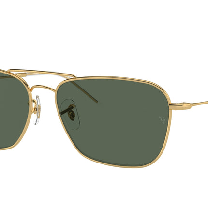 Ray-Ban CARAVAN REVERSE RBR0102S Square Sunglasses  001/VR-Arista Gold 61-145-15 - Color Map Gold