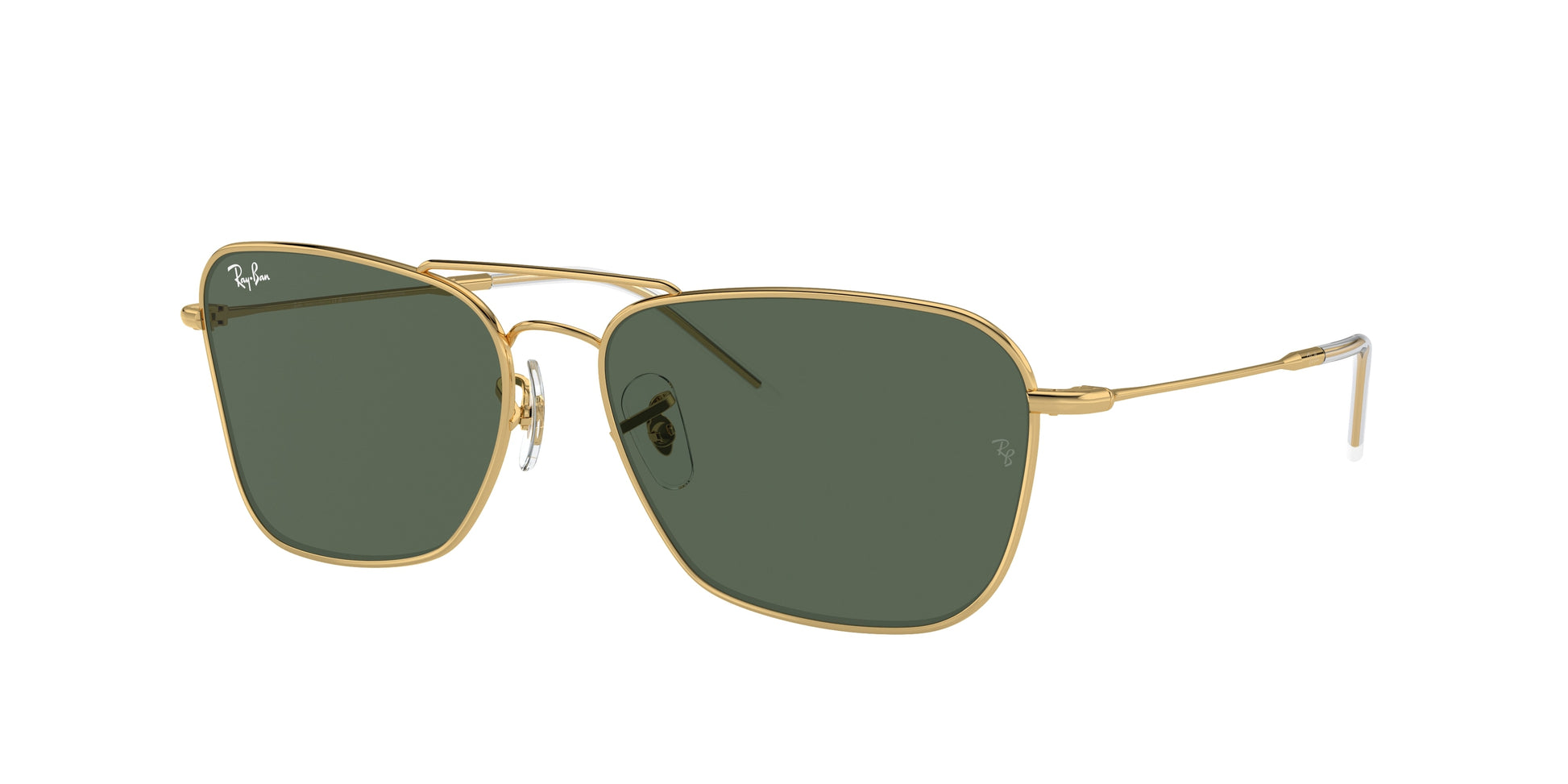 Ray-Ban CARAVAN REVERSE RBR0102S Square Sunglasses  001/VR-Arista Gold 61-145-15 - Color Map Gold