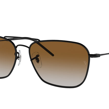 Ray-Ban CARAVAN REVERSE RBR0102S Square Sunglasses  002/CB-Black 58-140-15 - Color Map Black