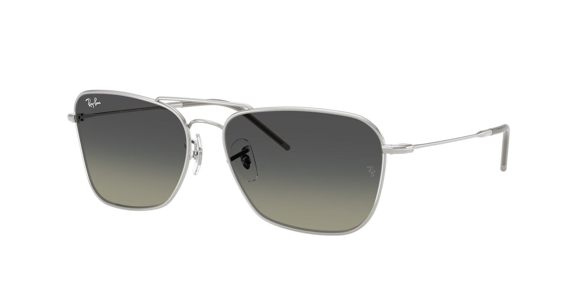 Ray-Ban CARAVAN REVERSE RBR0102S Square Sunglasses  003/11-Silver 61-145-15 - Color Map Silver