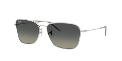 Ray-Ban CARAVAN REVERSE RBR0102S Square Sunglasses  003/11-Silver 61-145-15 - Color Map Silver