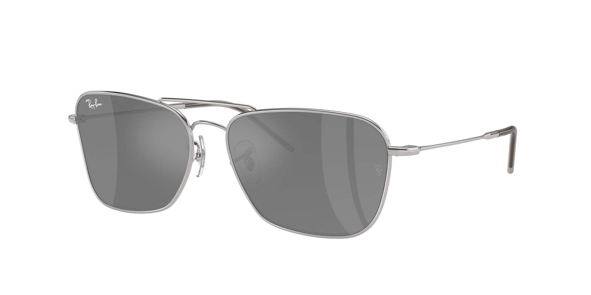 Ray-Ban CARAVAN REVERSE RBR0102S Square Sunglasses  003/GS-Silver 58-140-15 - Color Map Silver