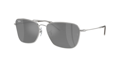 Ray-Ban CARAVAN REVERSE RBR0102S Square Sunglasses  003/GS-Silver 58-140-15 - Color Map Silver