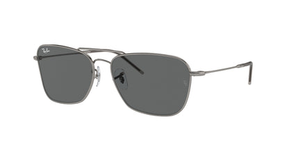 Ray-Ban CARAVAN REVERSE RBR0102S Square Sunglasses  004/GR-Gunmetal 61-145-15 - Color Map Grey